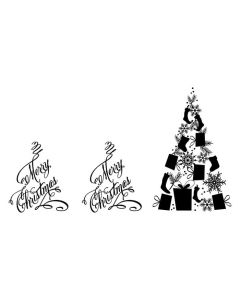 Present Tree Mesh Stencil Set