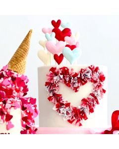 Edible Fabric Sheet Heart Balloons