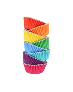 Foil Lined Rainbow Cupcake Liner Assortment