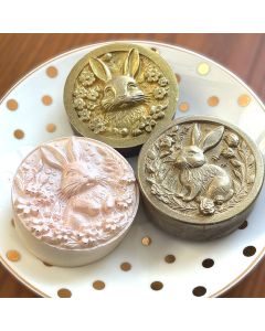 Bas Relief Bunnies Chocolate Covered Cookie Mold Set of 3
