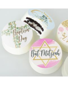 Icing Sheets Watercolor Bat Mitzvah Cookie