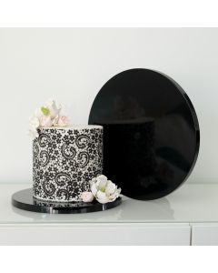 10" Round Reusable Drum Black