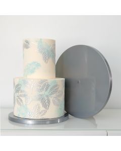 12" Round Reusable Drum Silver