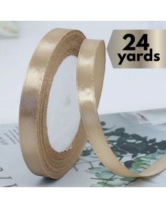 Satin Ribbon Champagne Gold