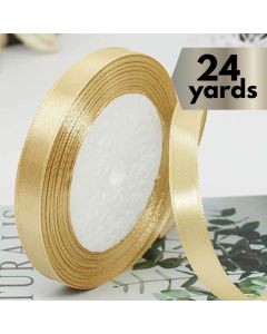 Satin Ribbon Pale Gold