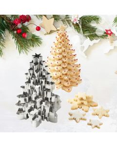 Stacked Tree Cookie Cutter Set