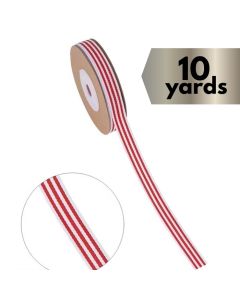 Ribbon Red & White Stripe
