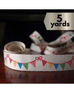 Celebration Banners Linen Ribbon