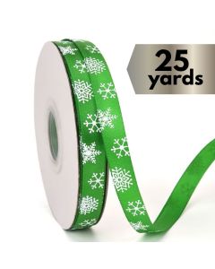 Ribbon Snowflakes Green