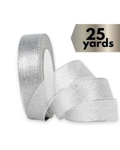 Ribbon Metallic Mesh Silver
