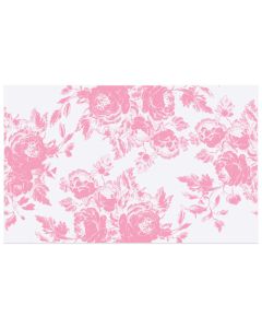 Chocolate Transfer Sheet Rose Damask Pink