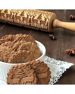 Rolling Pin Patterned Nordic Christmas