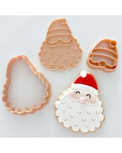 Cookie Embosser Set Santa Face