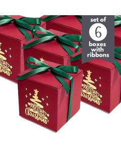 Gold Foil Christmas Treat Boxes