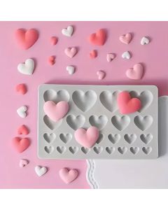 Assorted Hearts Silicone Mold