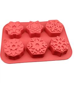 Silicone Assorted Snowflakes Mold