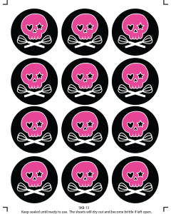 Icing Sheets Skull Baker Cookie/Cupcake