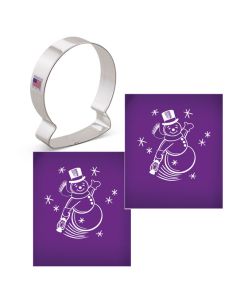 Snow Globe Snowman Mesh Stencil Set