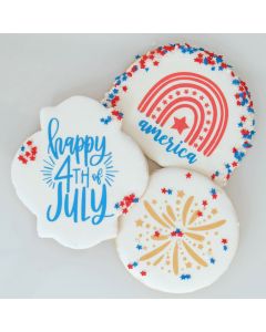 Stay Put Cookie Stencil Set 4th of July