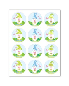 Icing Sheets Spring Gnomes Cookie/Cupcake