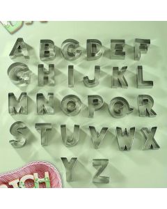 Stainless Steel Alphabet Cookie Cutter Set