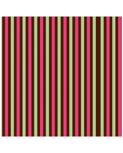 Chocolate Transfer Sheet Stripes Pink and Green