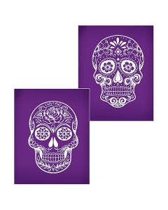 Sugar Skull  Mesh Stencil Set