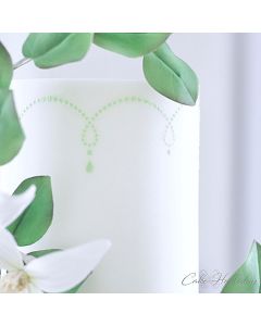 Teardrop Border Stencil