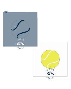 Tennis Ball 3 Inch Stencil by Killer Zebras