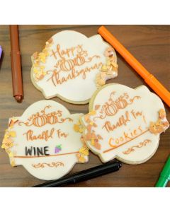 Thanksgiving Fill In Cookie Mesh Stencil Set