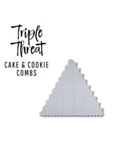 Triple Threat Cake & Cookie Comb Scalloped