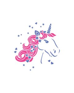 Unicorn 2 Color Cake Stencil