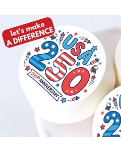 Icing Sheets USA 250th Anniversary Cookie