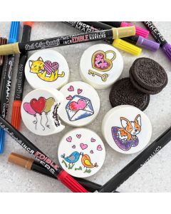 Icing Sheets Valentine's Coloring Book Cookies