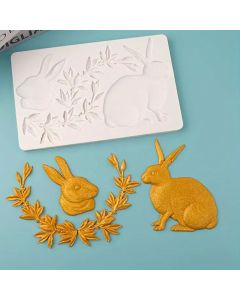 Victorian Rabbits Silicone Mold