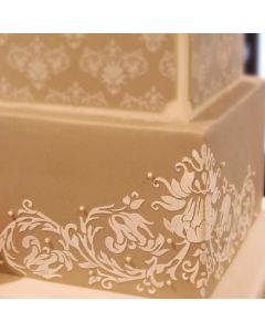 Vine Damask Stencil Large