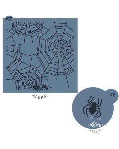 Tangled Web & Spider Stencil Set by Killer Zebras