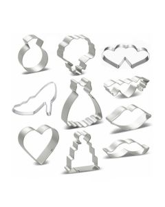 10 Piece Love & Wedding Cookie Cutter Set