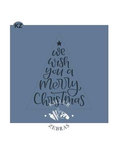 We Wish You A Merry Christmas Cutter Stencil Set by Killer Zebras