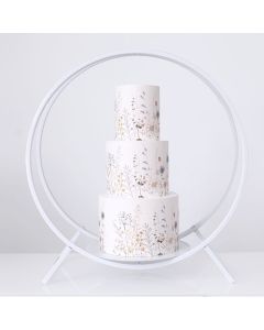 Large Ring Cake Stand White