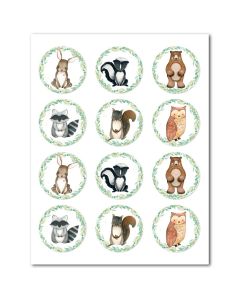 Icing Sheets Woodland Animal Cookie/Cupcake