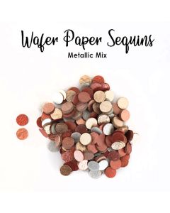 Wafer Paper Sequins Mixed Metallic