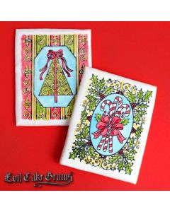 Stained Glass Christmas  Mesh Stencil Set