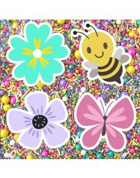 Edible Cupcake Toppers Spring Flowers