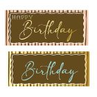 Chocolate Transfer Happy Birthday Bars