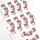 Chocolate Transfer Sheet Ho Ho Ho Santas Bars