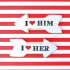 I Heart Him-Her Cookie Mesh Stencil Set