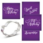 Birthday Message Plaque Mesh Stencil Set Birthday