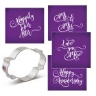 Wedding Message Plaque Mesh Stencil Set 