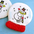 Snow Globe Snowman Mesh Stencil Set